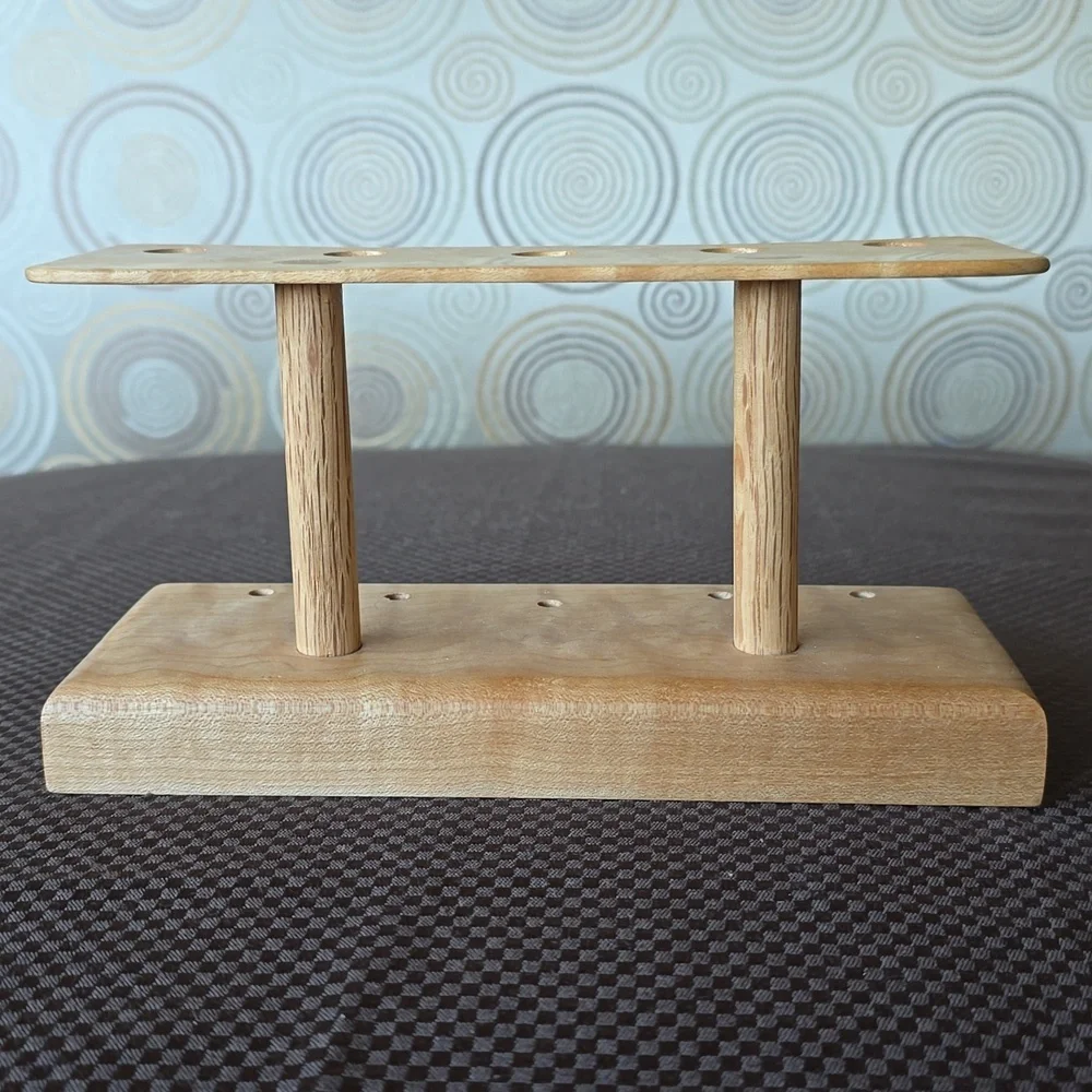 Fancy Wooden Stand For Pens, Artisan Made, Desk Decor
